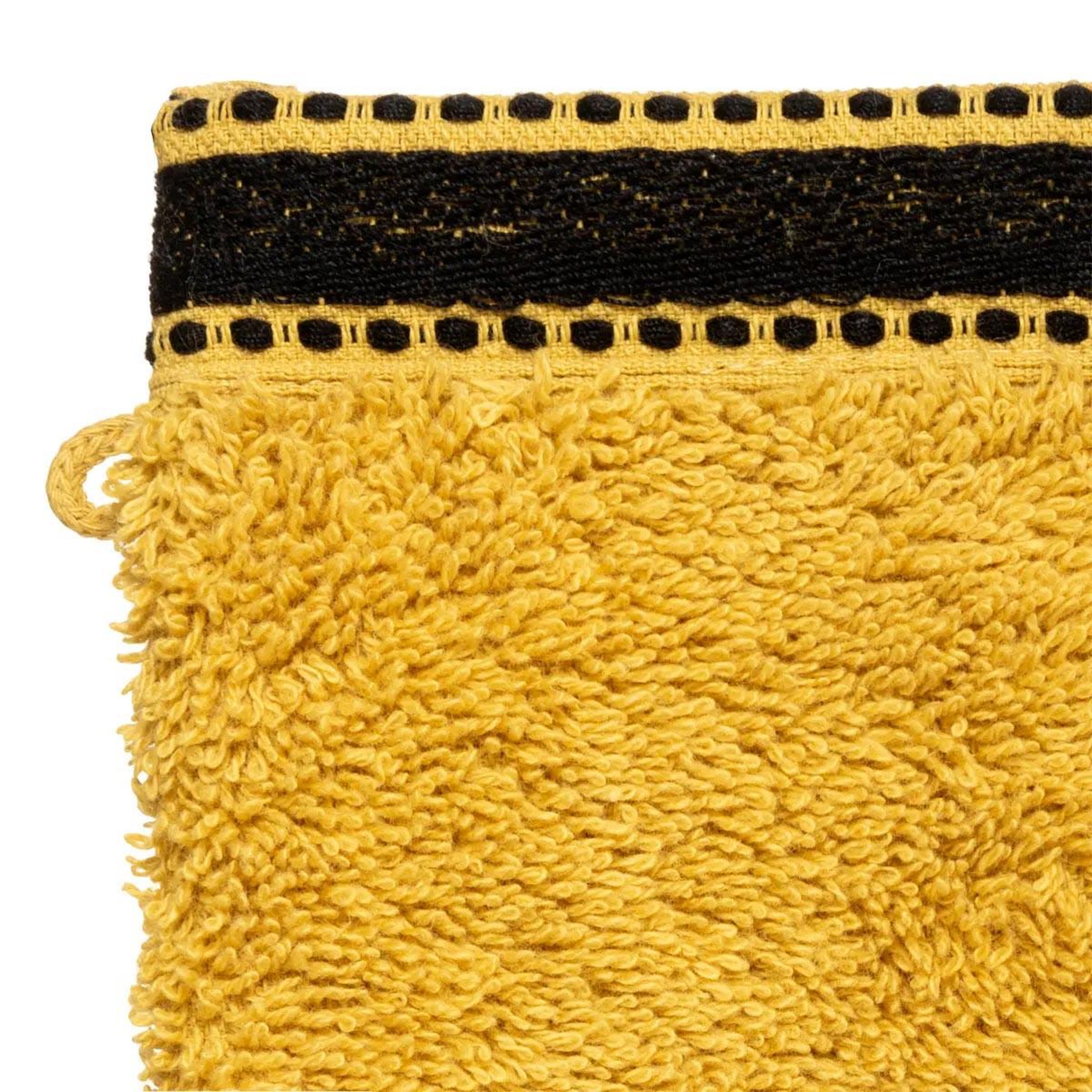 Voir la diapositive 2 : ATMOSPHERA Lot de 2 gants de toilette  joia  15x21cm ocre