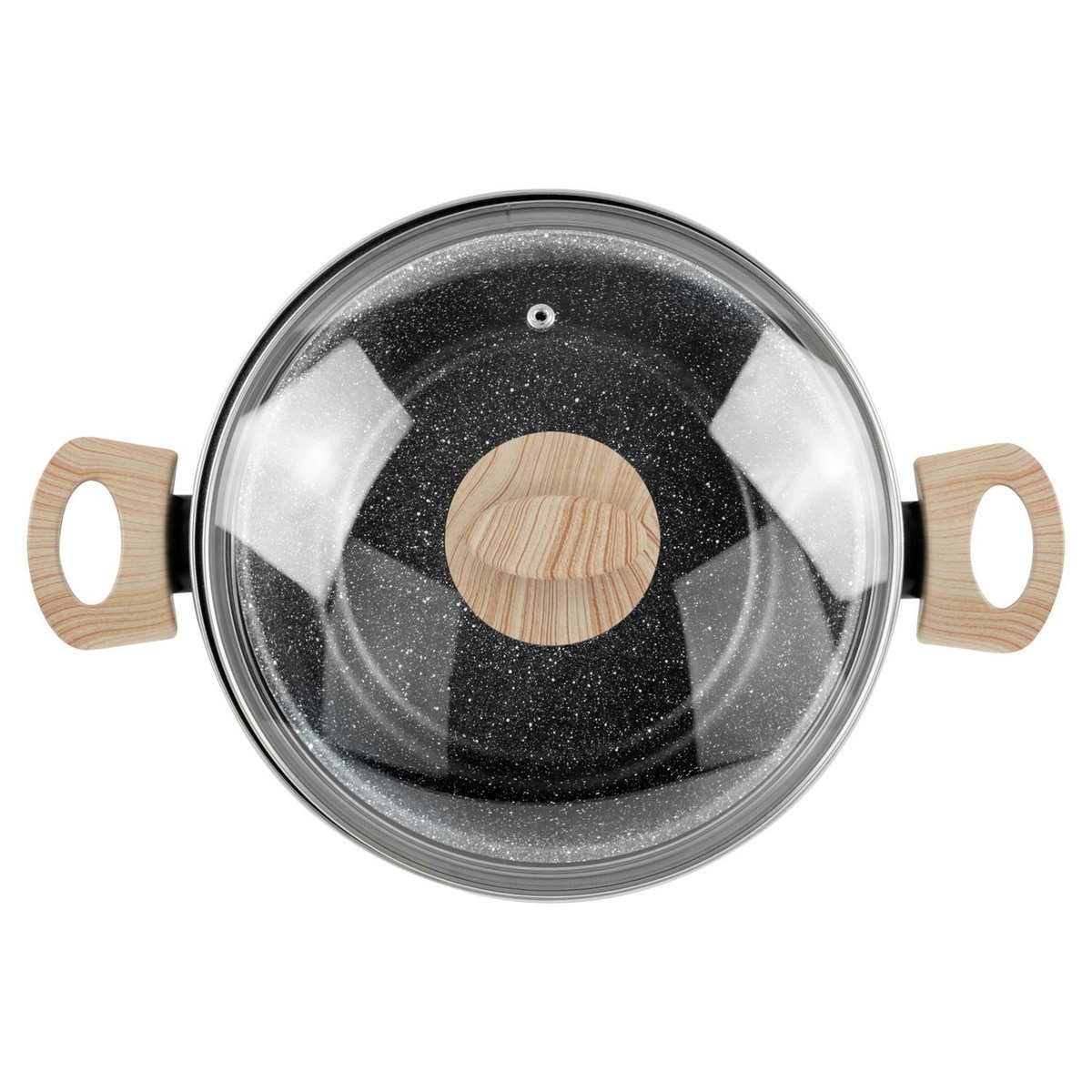 Faitout induction acier émaillé 24 cm