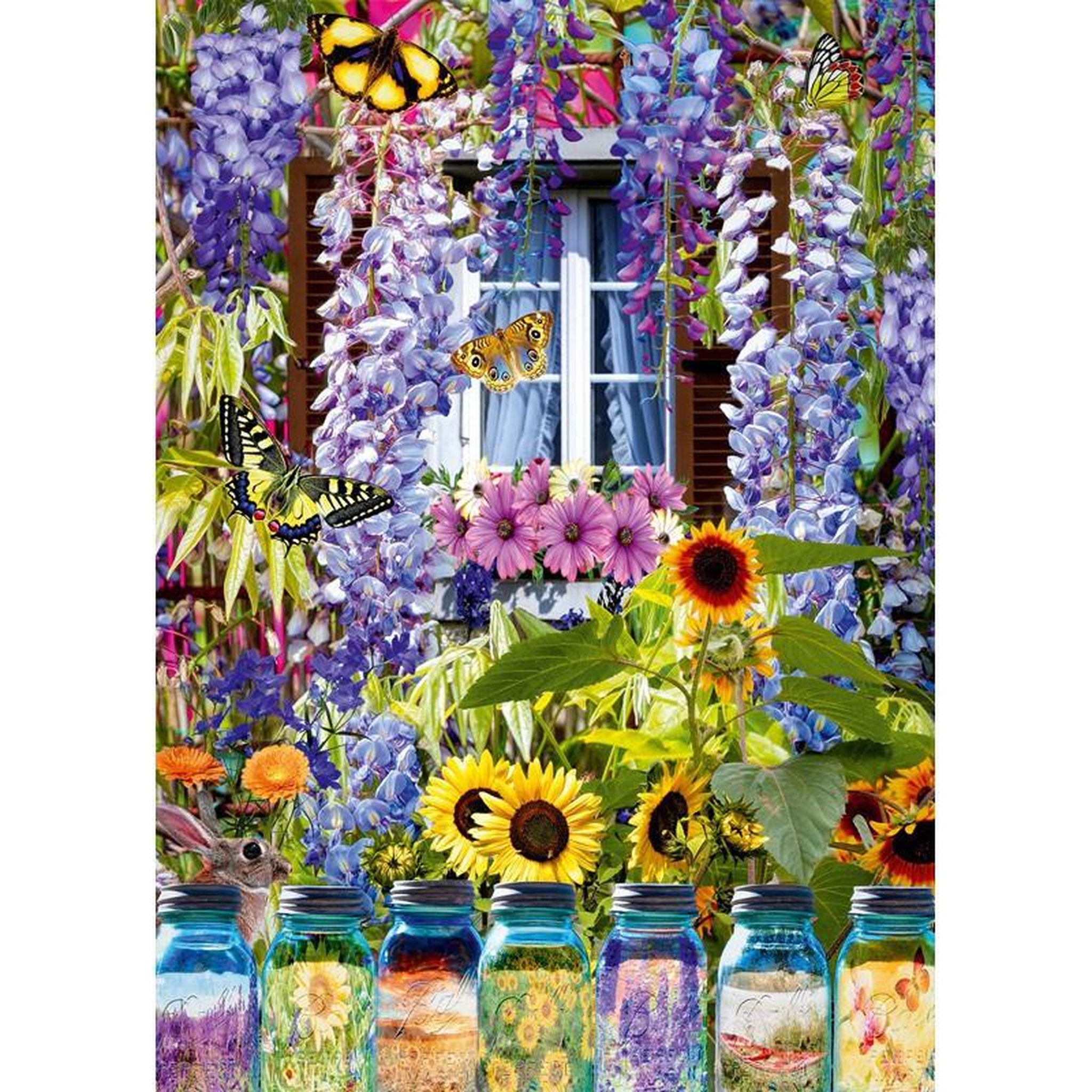 Voir la diapositive 2 : ALIZE Puzzle 500 pièces Maison fleurie – Jardin et nature – Adulte – Alizé