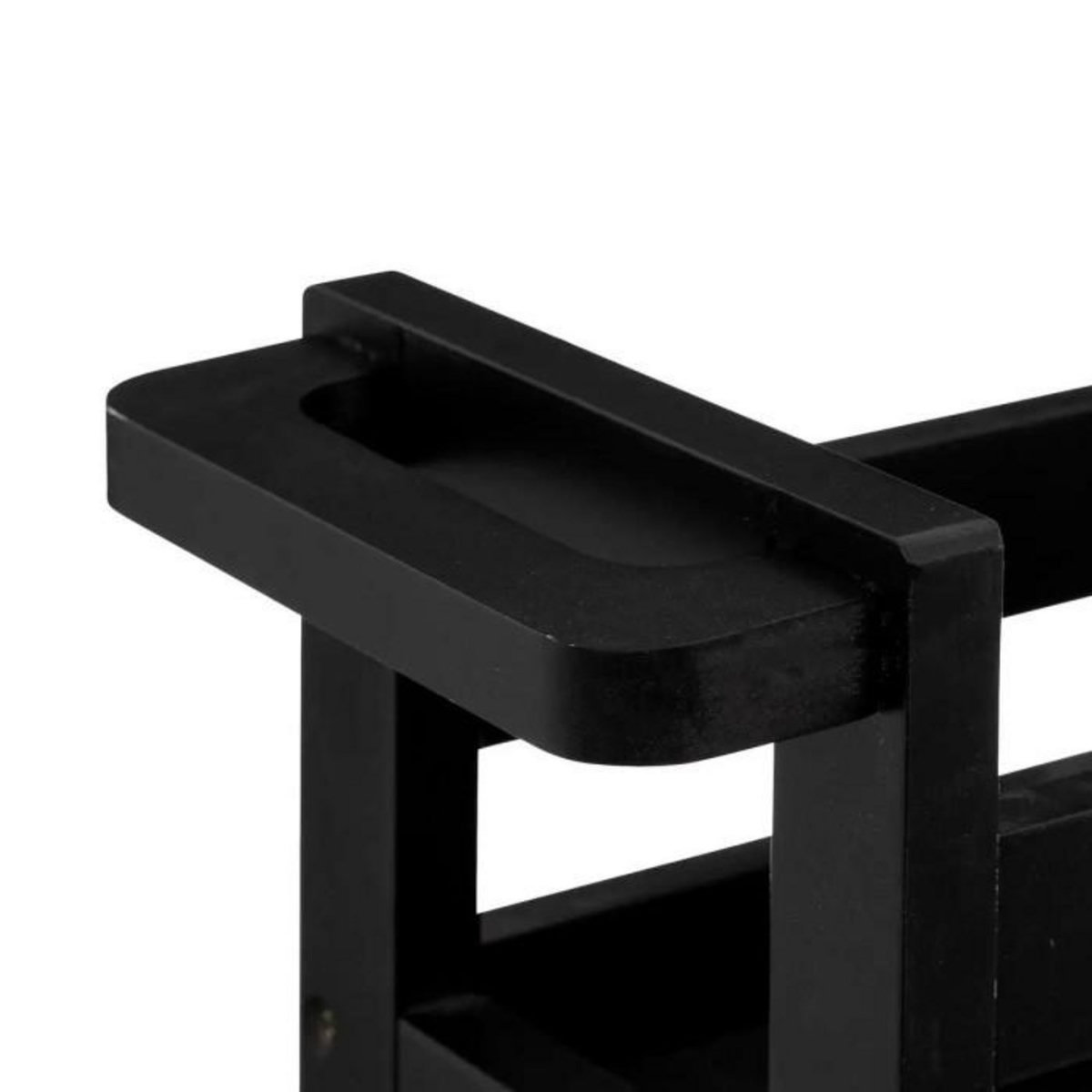 FIVE Desserte de Cuisine  3 Niveaux  75cm Noir Khôl