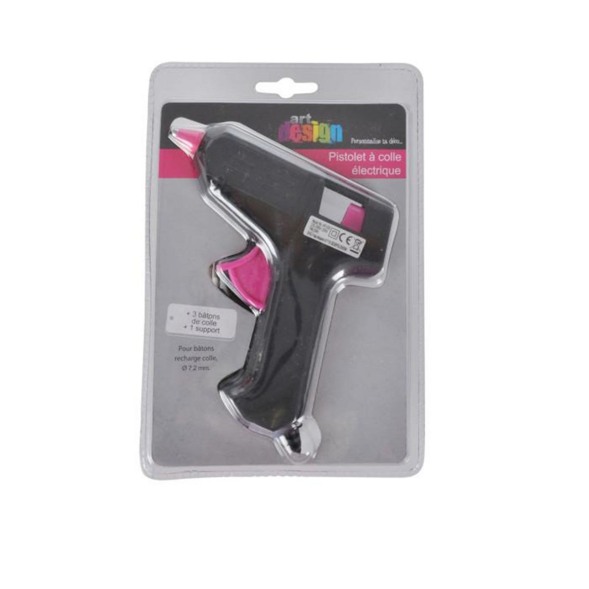 Paris Prix Pistolet à Colle  Électrique  20cm Noir