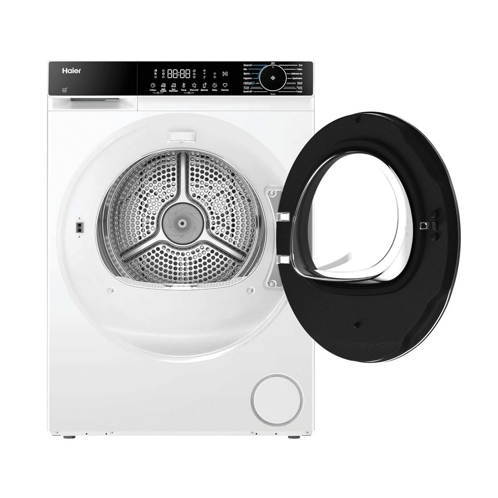 Voir la diapositive 3 : HAIER Sèche-linge pompe à chaleur 60cm 12kg blanc - hd120-e357u1-fr
