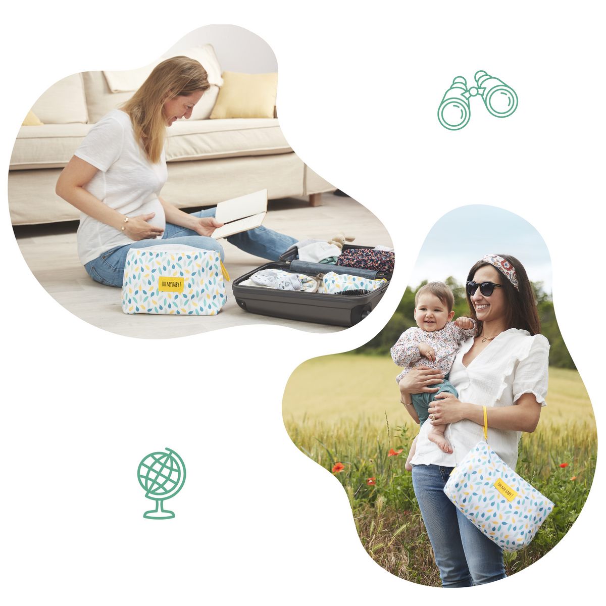 BADABULLE Kit à langer Pockets & Go