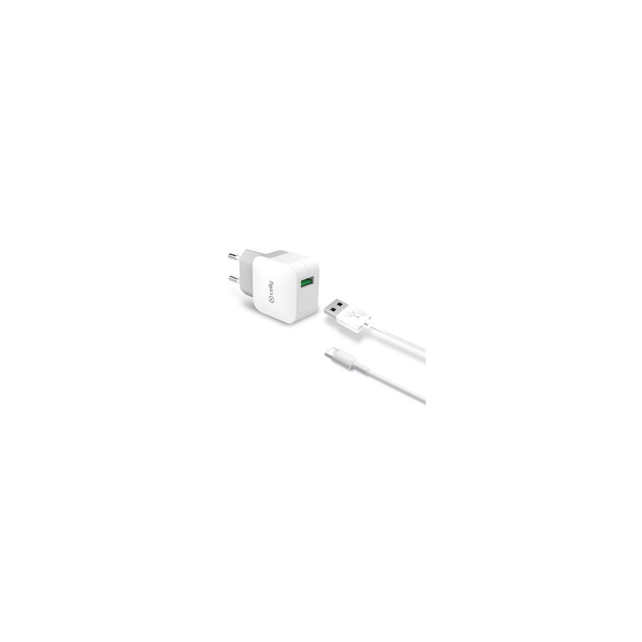 Voir la diapositive 2 : CELLY Celly TCUSBTYPEC chargeur d'appareils mobiles Blanc Intérieure