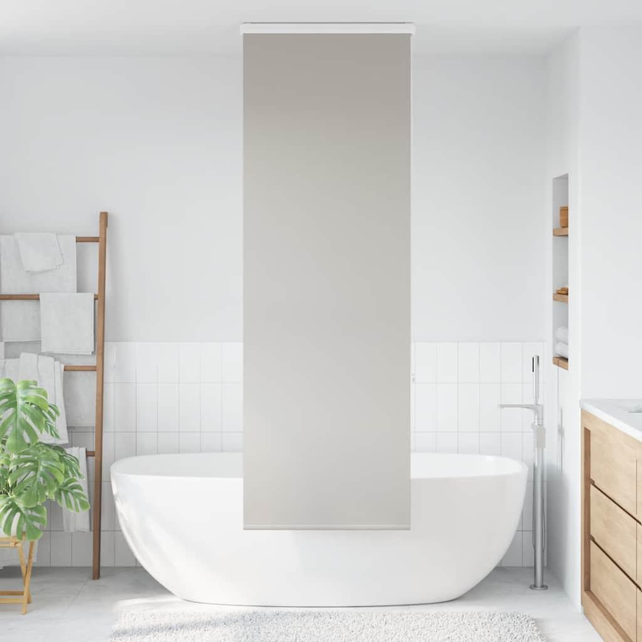 Voir la diapositive 2 : VIDAXL Store enrouleur de douche avec cassette largeur du tissu 66 cm