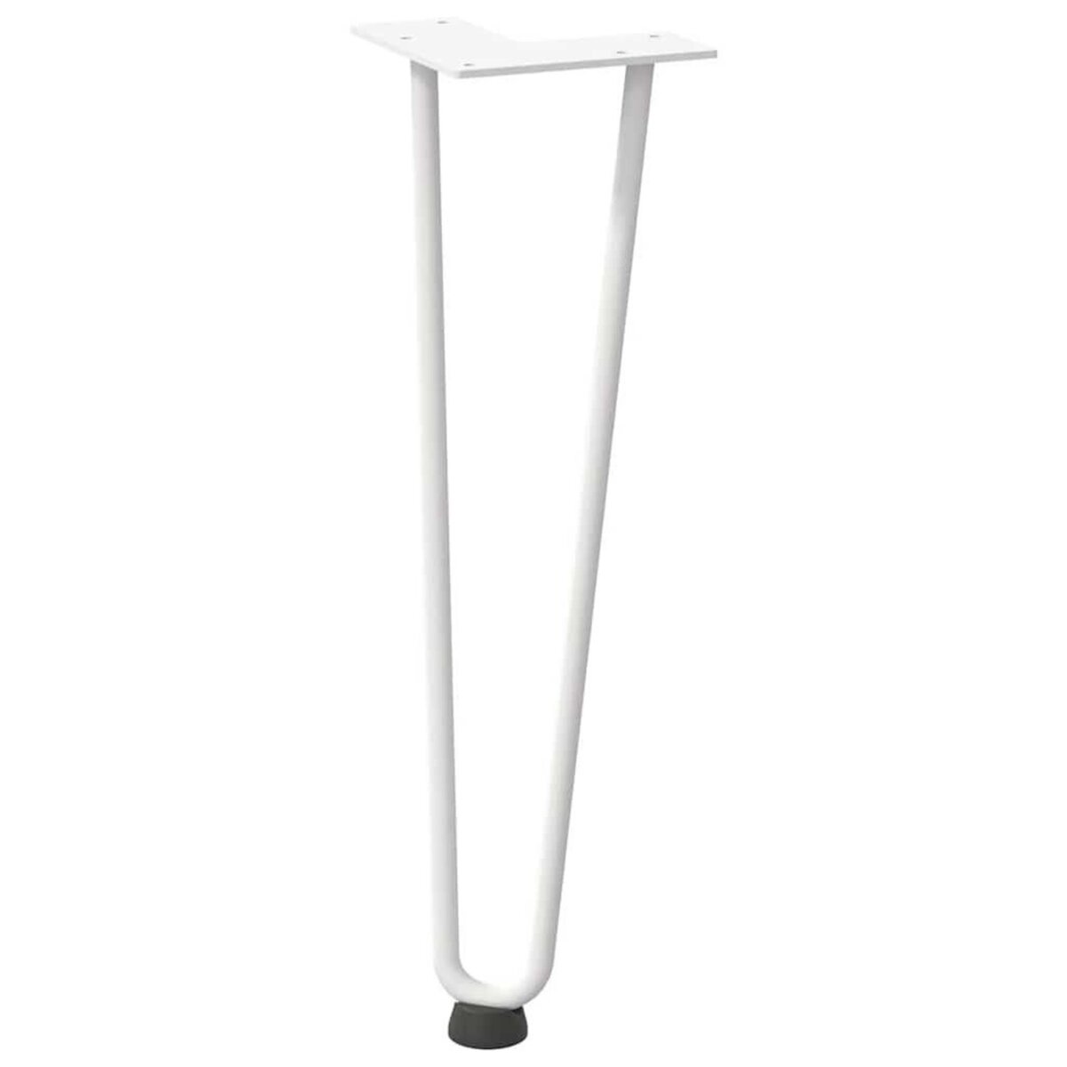 VIDAXL Pieds de table en forme d'epingle a cheveux 4 pcs blanc 42 cm