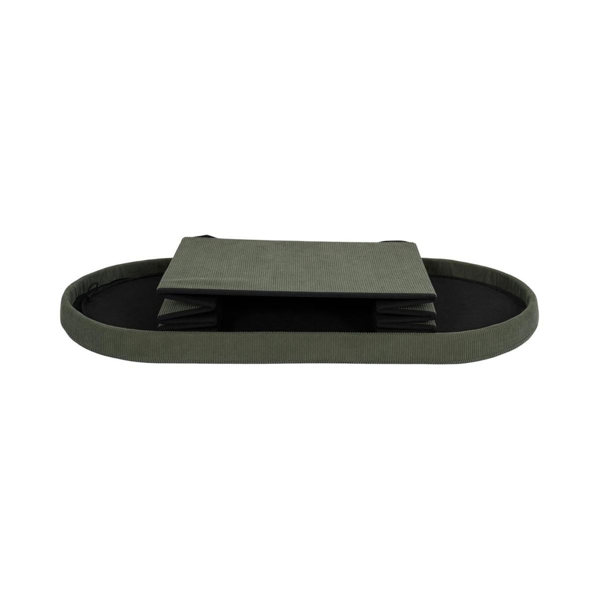 Voir la diapositive 5 : The Home Deco Factory Banc coffre pliable côtelé  jules  76cm vert