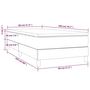 Voir la diapositive 6 : VIDAXL Sommier a lattes de lit avec matelas Marron fonce 80x200 cm
