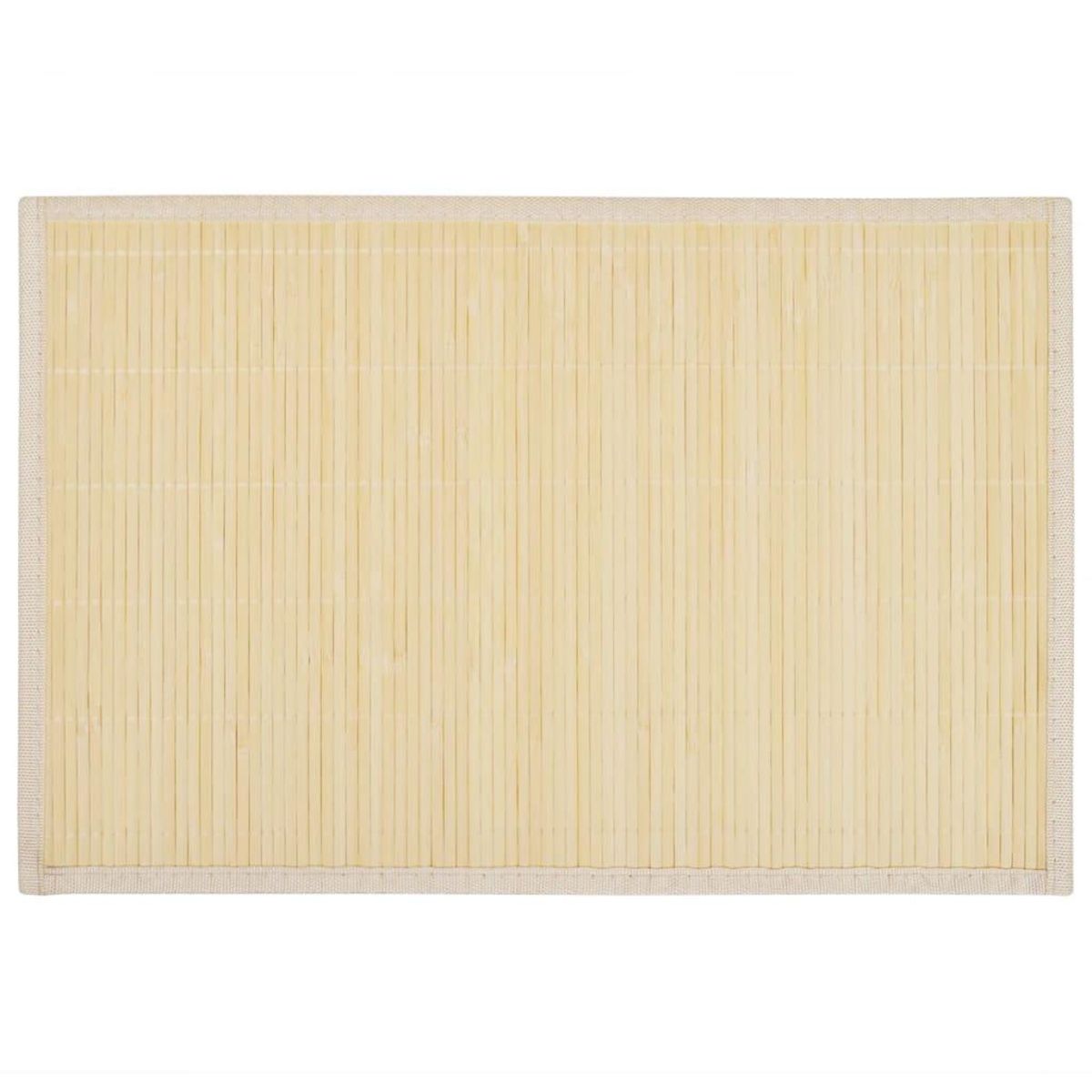 VIDAXL 6 Napperons en bambou 30 x 45 cm Nature