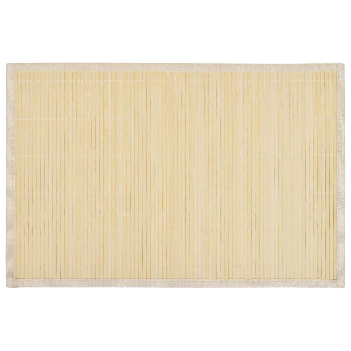 VIDAXL 6 Napperons en bambou 30 x 45 cm Nature