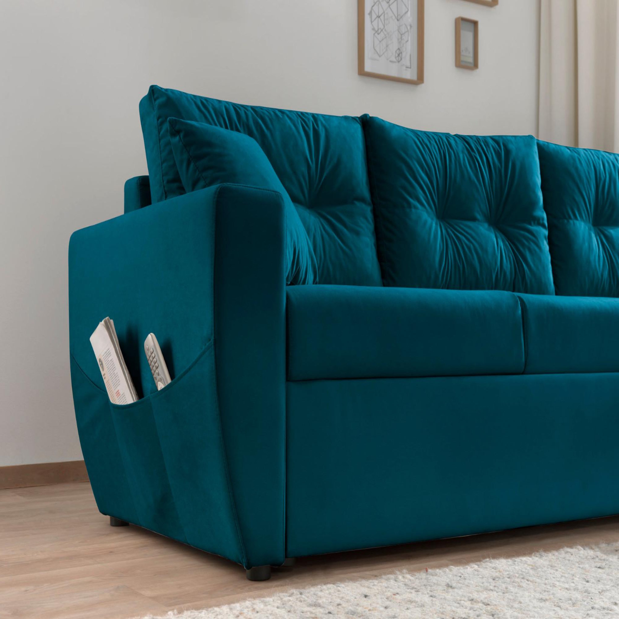Voir la diapositive 5 : BEST MOBILIER Astoria - canapé d'angle réversible - convertible avec coffre - style contemporain- 4 places