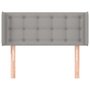 Voir la diapositive 3 : VIDAXL Tete de lit avec oreilles Gris clair 83x16x78/88 cm Tissu