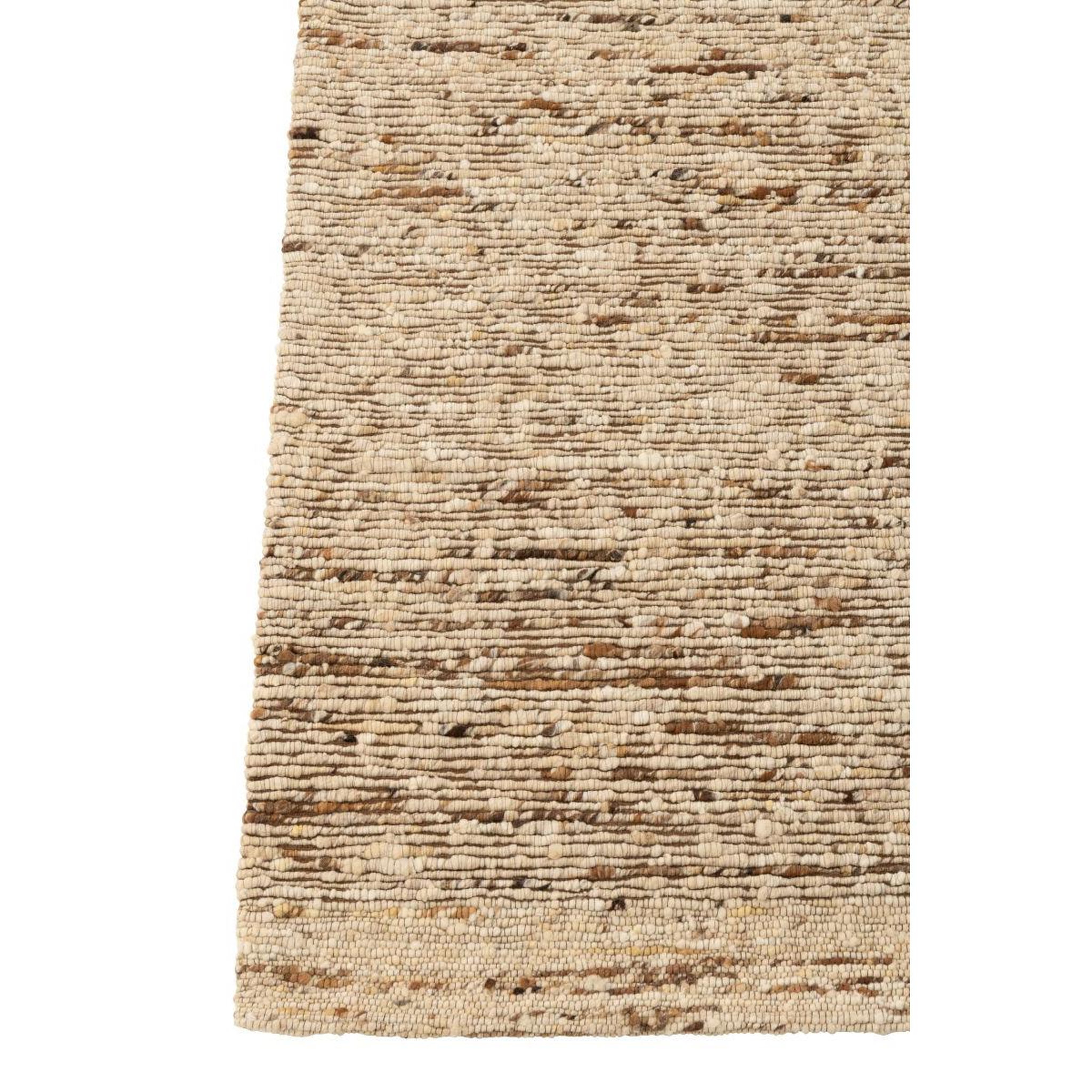 Voir la diapositive 2 : J-LINE Tapis tissé en laine  wild  160x230cm écru