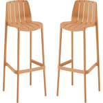 Habitat et Jardin Lot de 2 chaises empilables  Vaena  - Orange