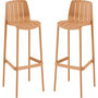 Voir la diapositive 1 : Habitat et Jardin Lot de 2 chaises empilables  Vaena  - Orange