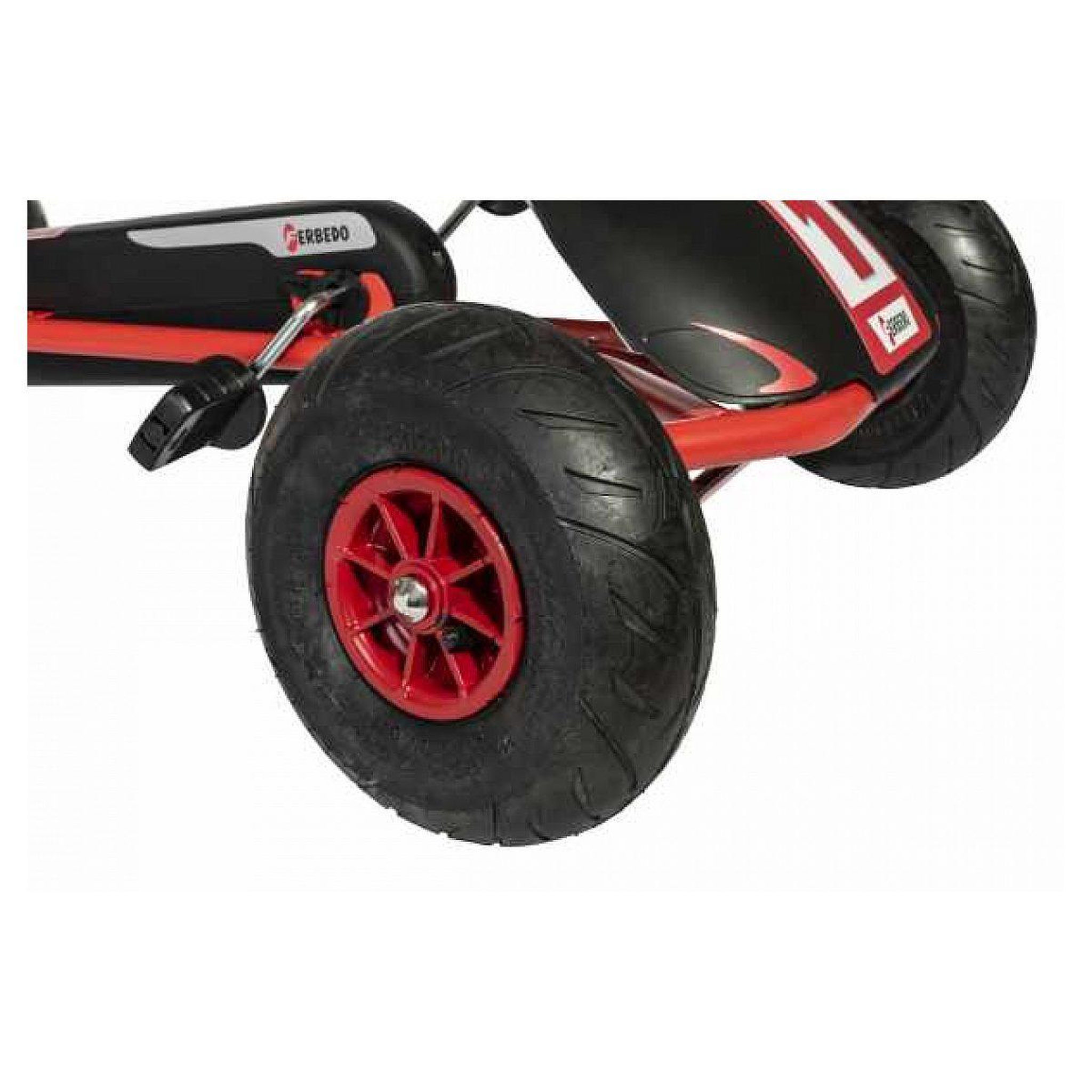 Voir la diapositive 3 : ROLLY TOYS Kart à pédales rouge et noir ferbedo gokart ar 8r