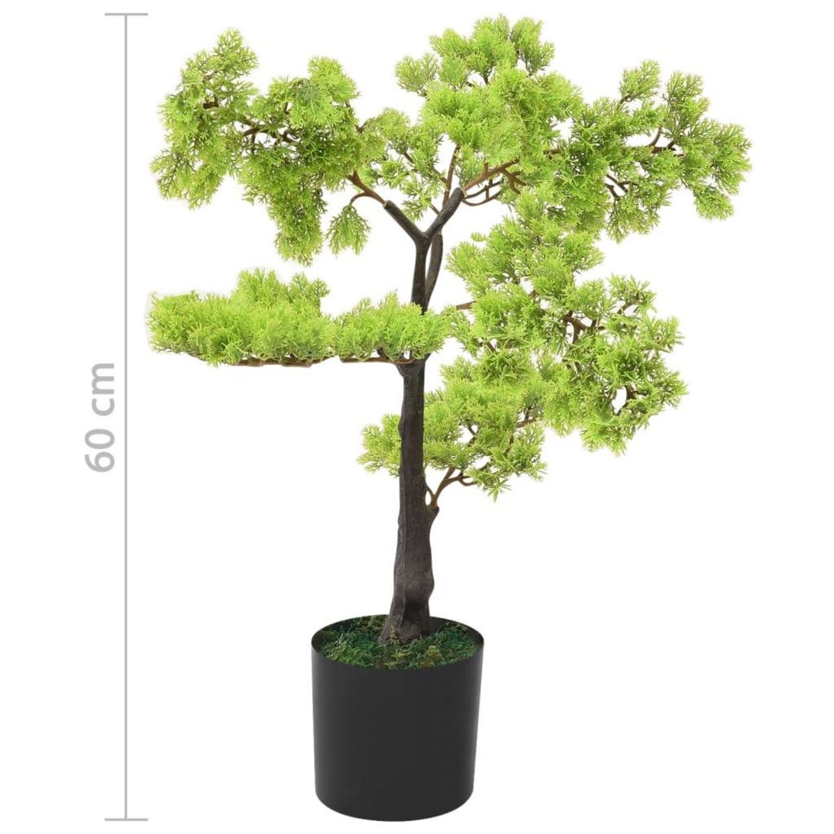 VIDAXL Bonsaï de cypres artificiel avec pot 60 cm Vert