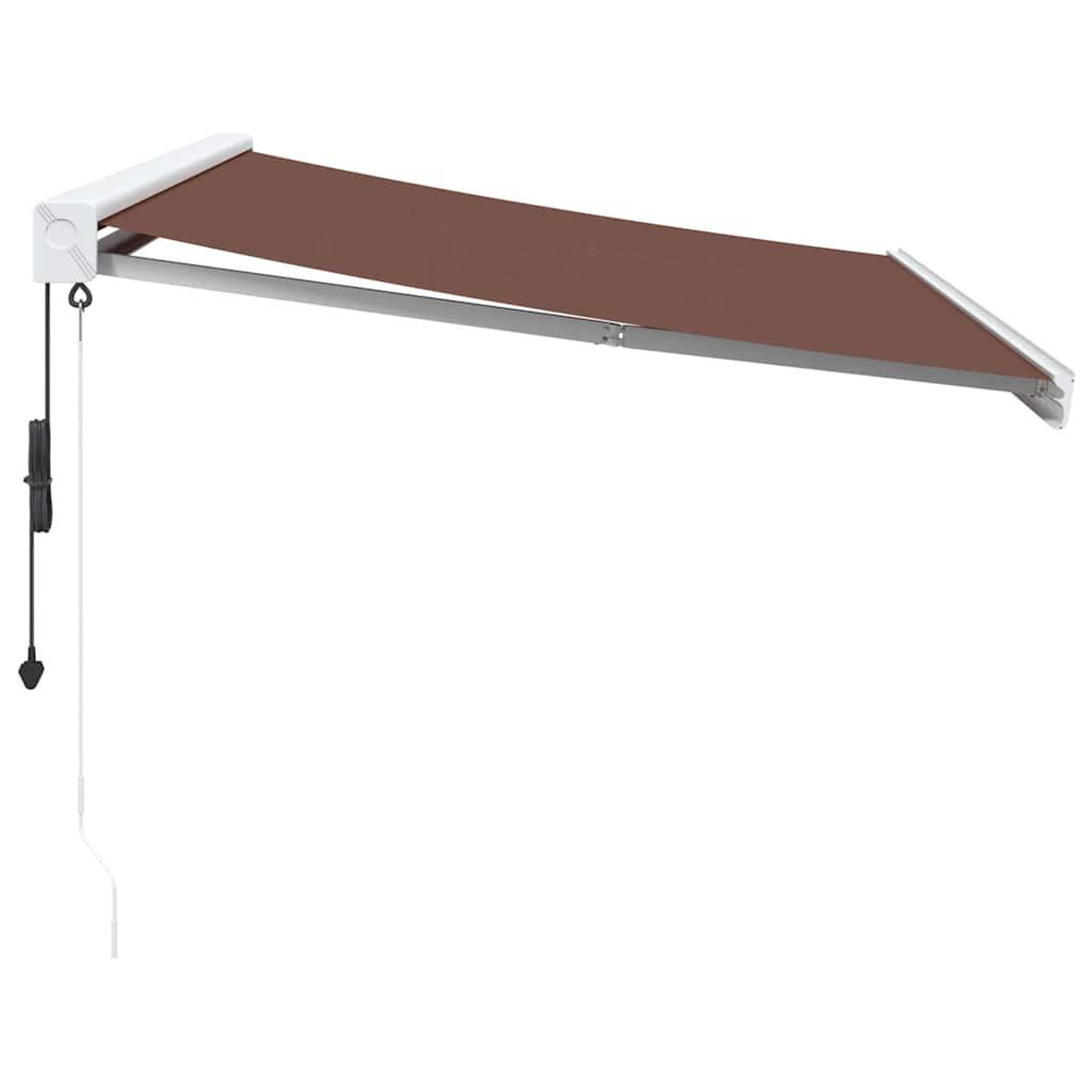 Voir la diapositive 4 : VIDAXL Auvent retractable automatique marron 350x250 cm
