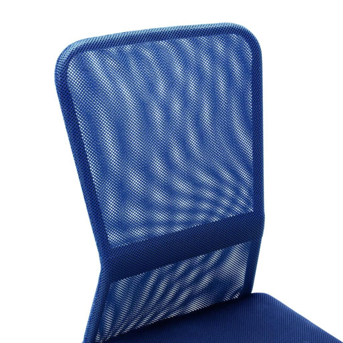 VIDAXL Chaise de bureau Bleu 44x52x100 cm Tissu en maille