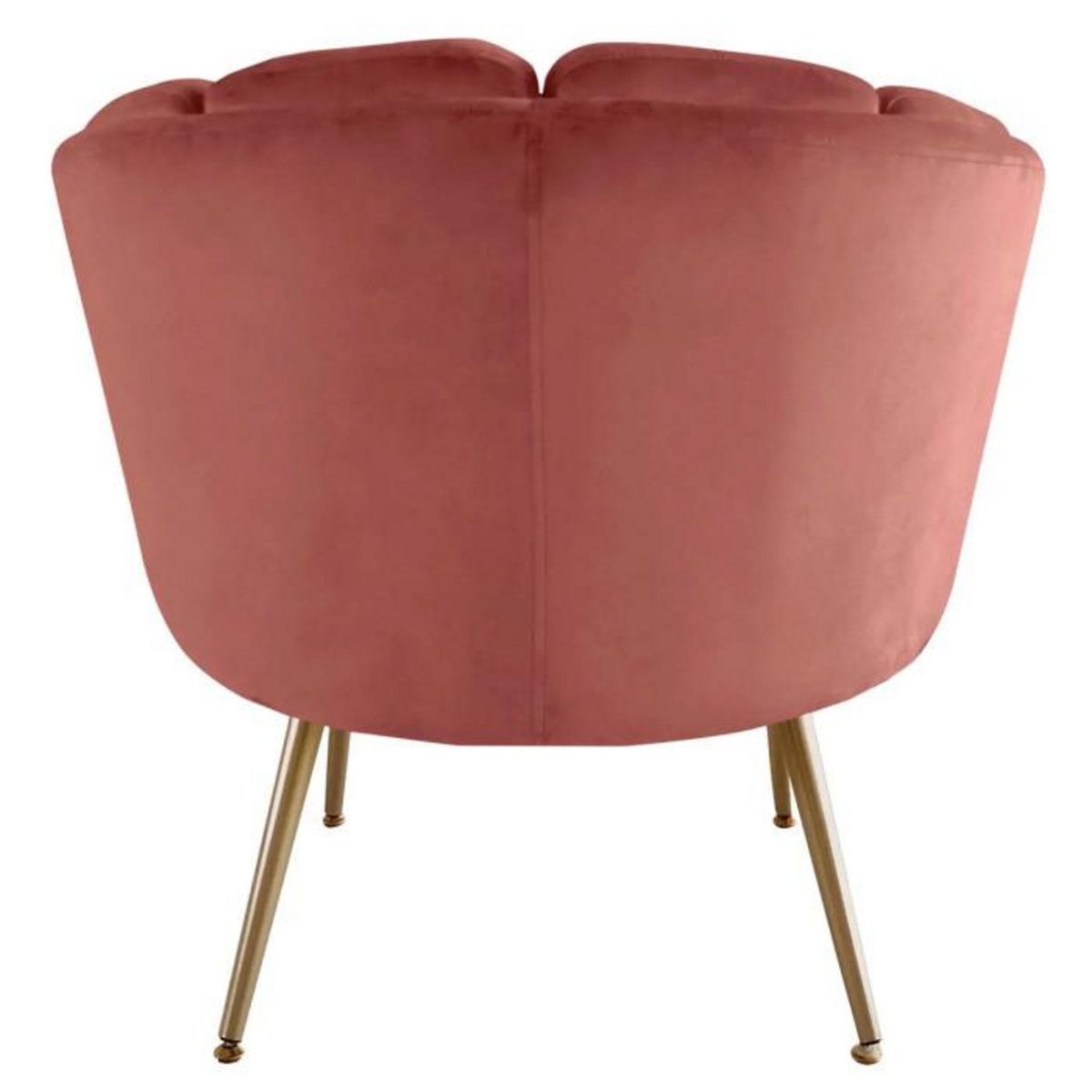 Paris Prix Fauteuil Arrondi en Velours  Dabren  80cm Rose