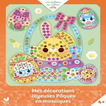 MES DECORATIONS JOYEUSES PAQUES EN MOSAIQUES. AVEC UN PANIER ET DES OEUFS A DECORER, ET 1000 MOSAIQUES, Ahorine