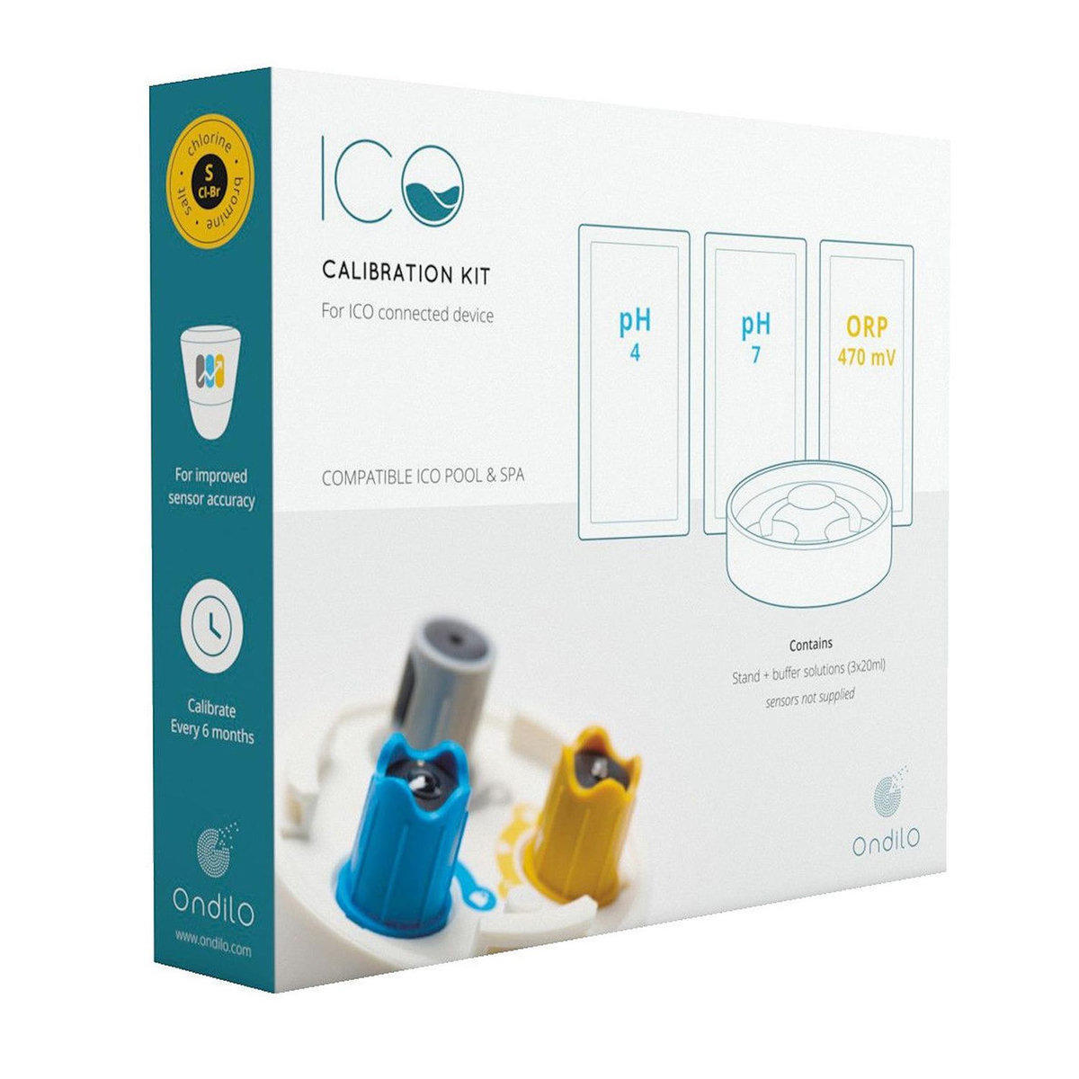 ONDILO Analyseur d?eau connecté pour spa au sel + kit de calibration - ico spa v2 sel essential+