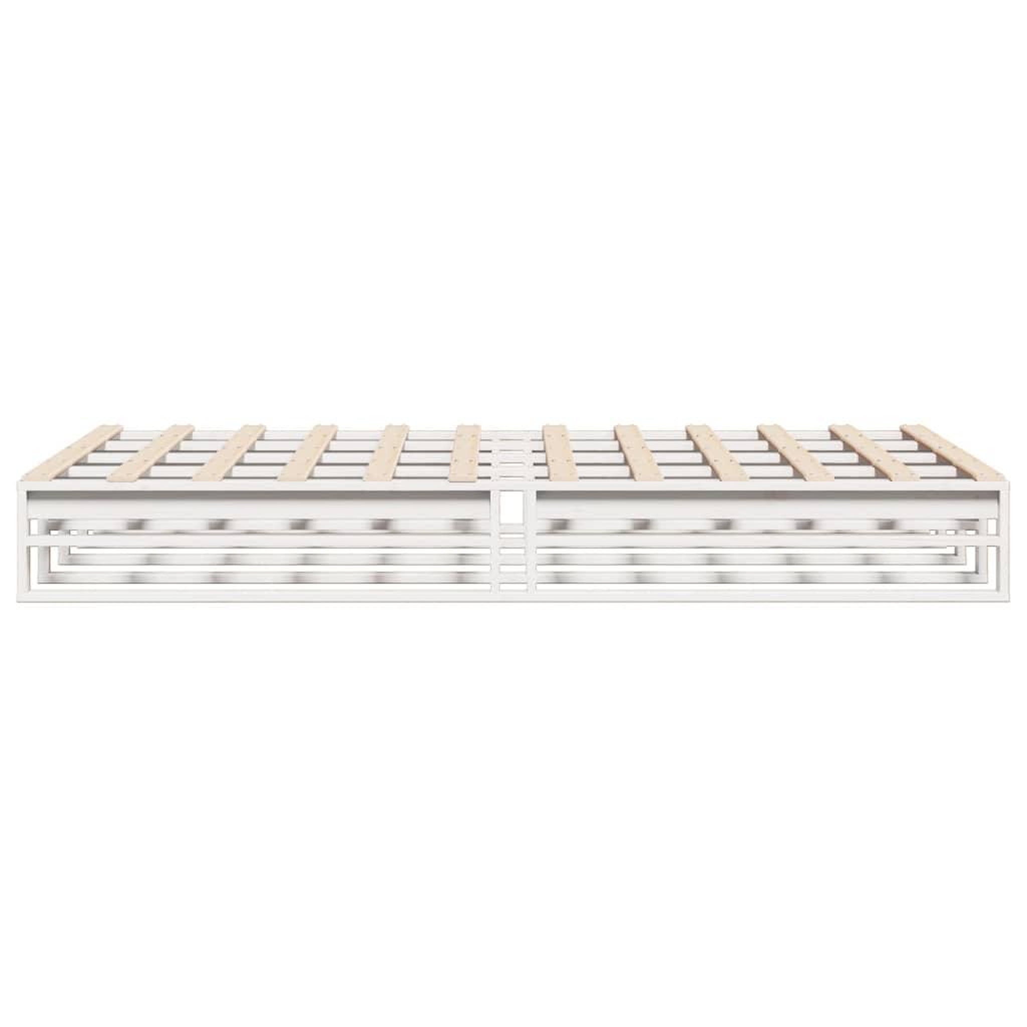 Voir la diapositive 5 : VIDAXL Cadre de lit sans matelas blanc 120x200 cm bois de pin massif