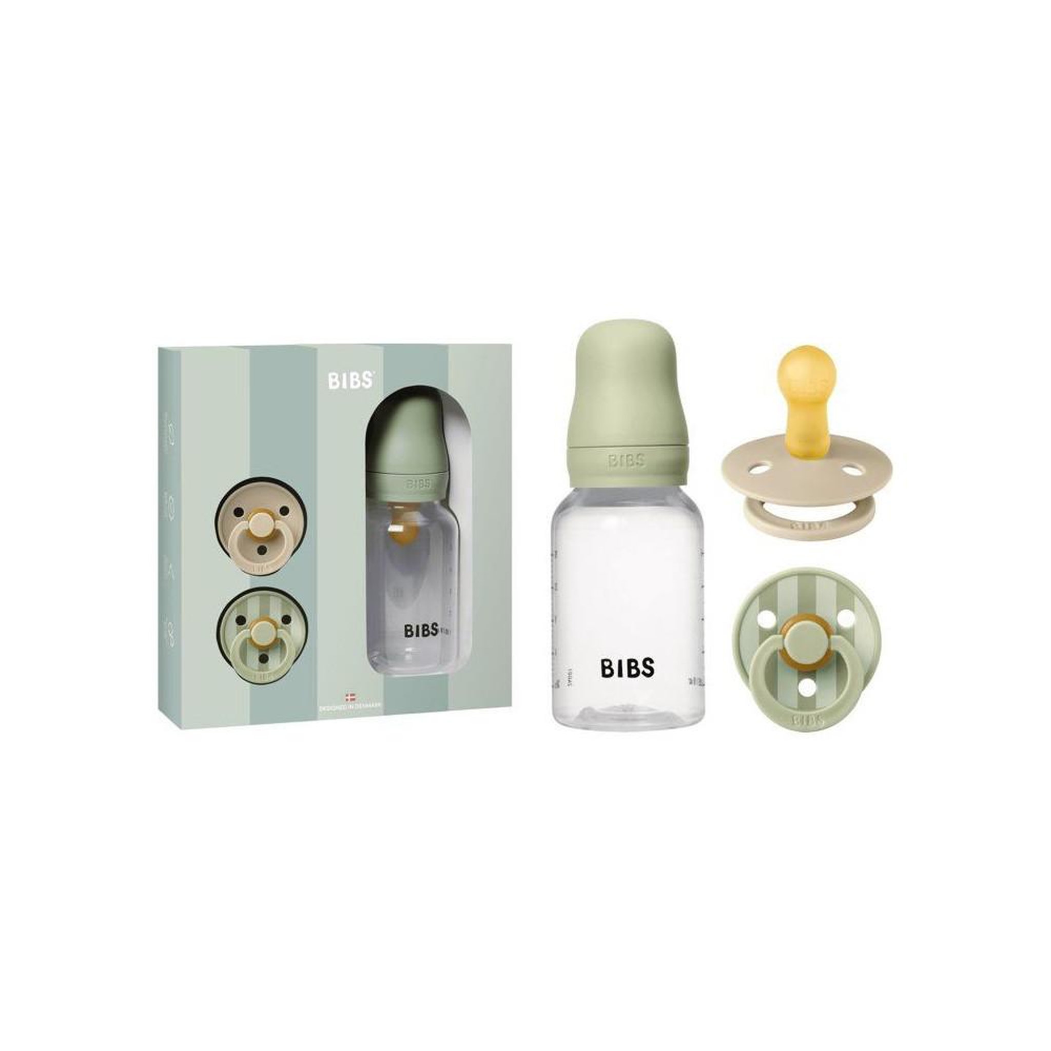 Voir la diapositive 3 : BIBS Coffret naissance bébé Sage 150 ml + 2 tétines sans BPA, 0+