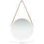 Voir la diapositive 6 : VIDAXL Miroir mural avec sangle 40 cm Blanc