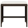 Voir la diapositive 5 : VIDAXL Tabourets de jardin avec coussins 4pcs marron 40x40x35 cm rotin