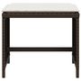 Voir la diapositive 5 : VIDAXL Tabourets de jardin avec coussins 4pcs marron 40x40x35 cm rotin