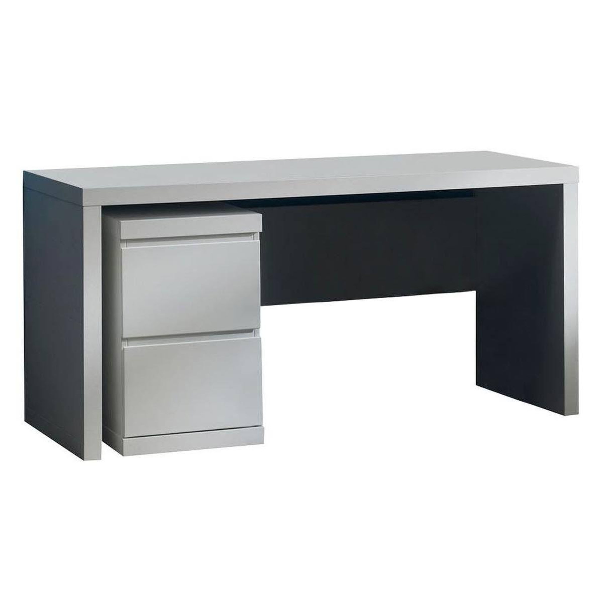 Voir la diapositive 5 : Paris Prix Pack - lit enfant, chevet, armoire & bureau  lara  90x200cm blanc