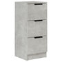 Voir la diapositive 2 : VIDAXL Buffet Gris beton 30x30x70 cm Bois d'ingenierie