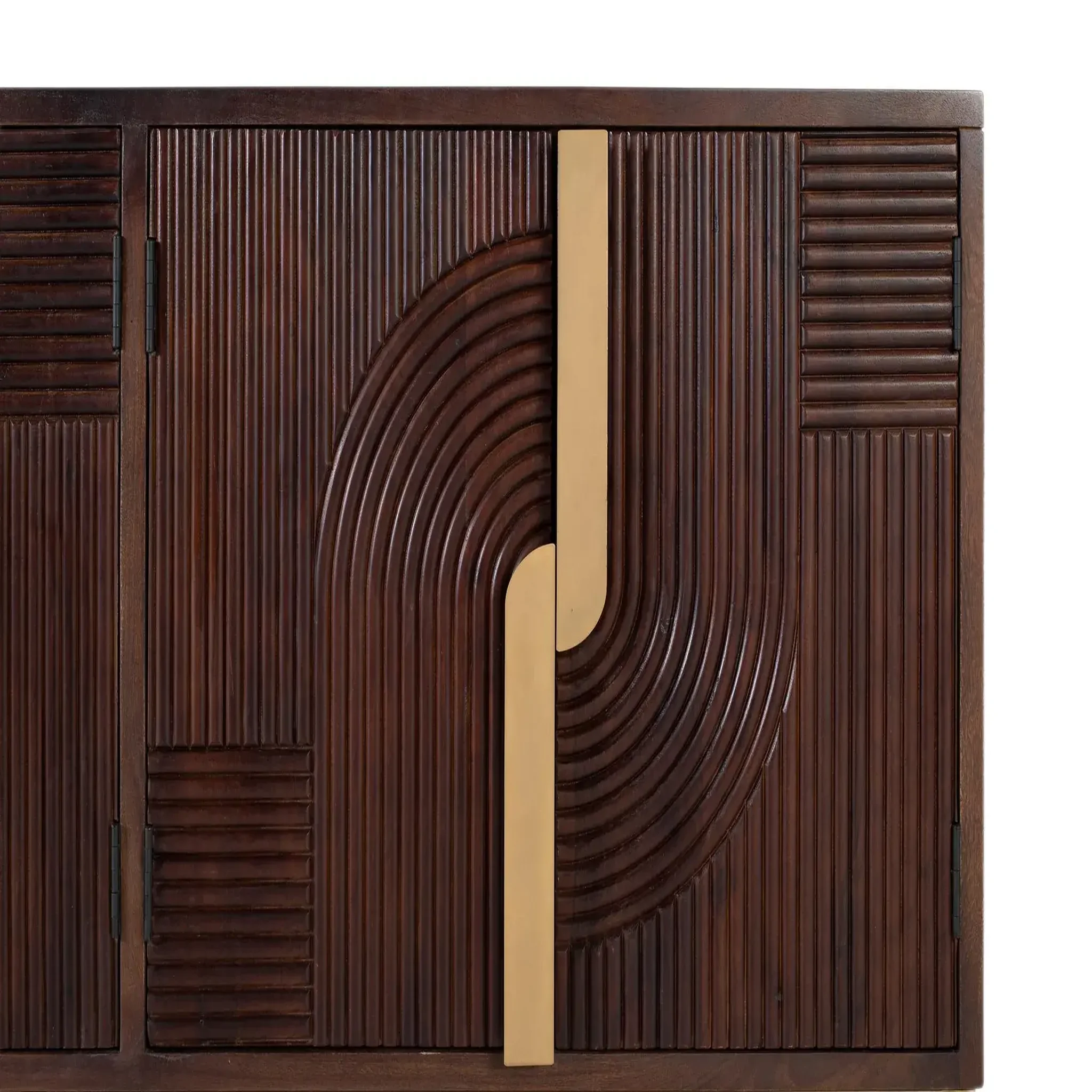 Voir la diapositive 3 : GINER Y COLOMER SL Buffet en bois de manguier 175cm style rustique moderne