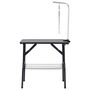 Voir la diapositive 3 : VIDAXL Table de toilettage reglable de chiens avec 1 boucle et panier
