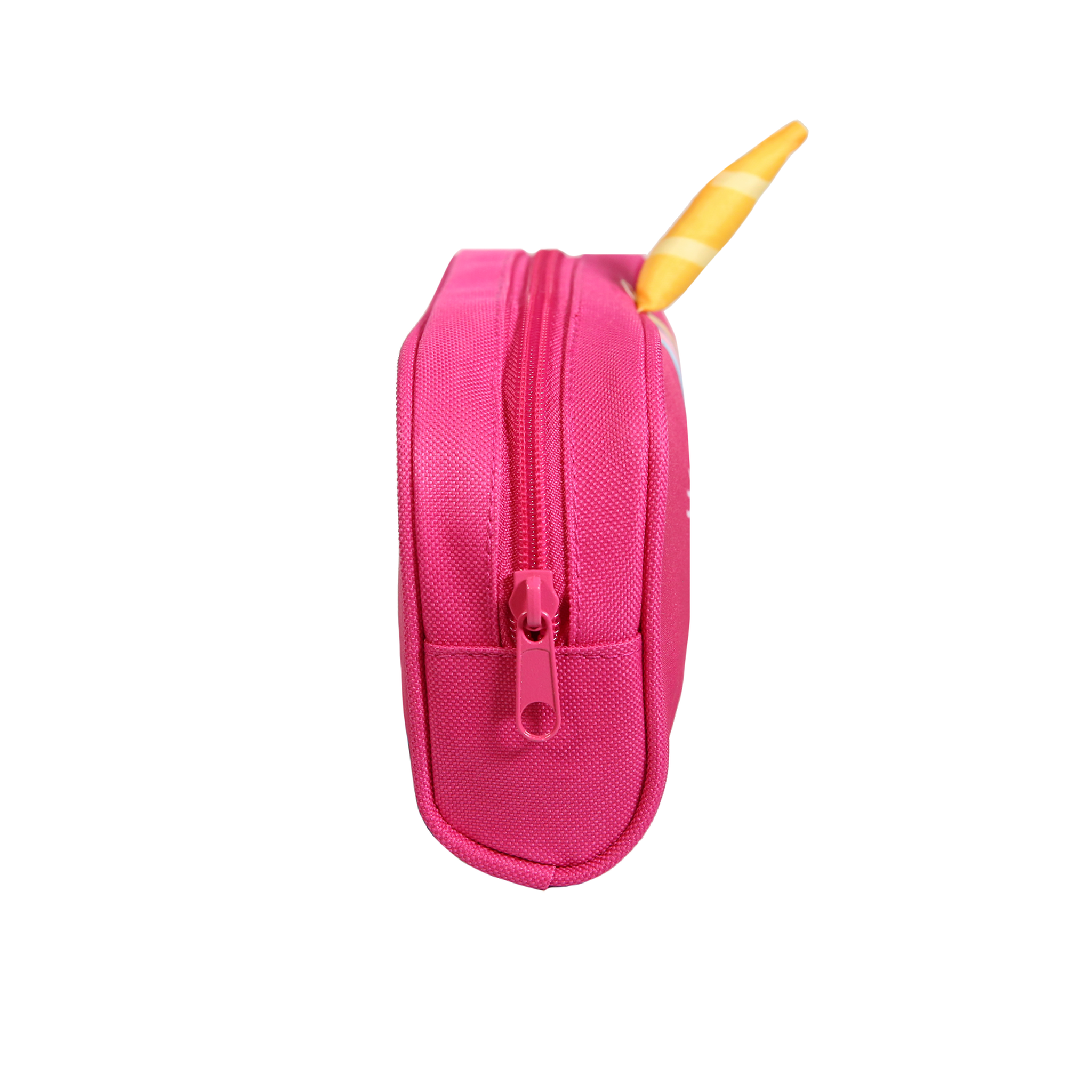 Voir la diapositive 3 : Bagtrotter BAGTROTTER Trousse scolaire rectangulaire Kids Rose Licorne