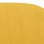 VIDAXL Tabourets de bar lot de 2 jaune moutarde tissu