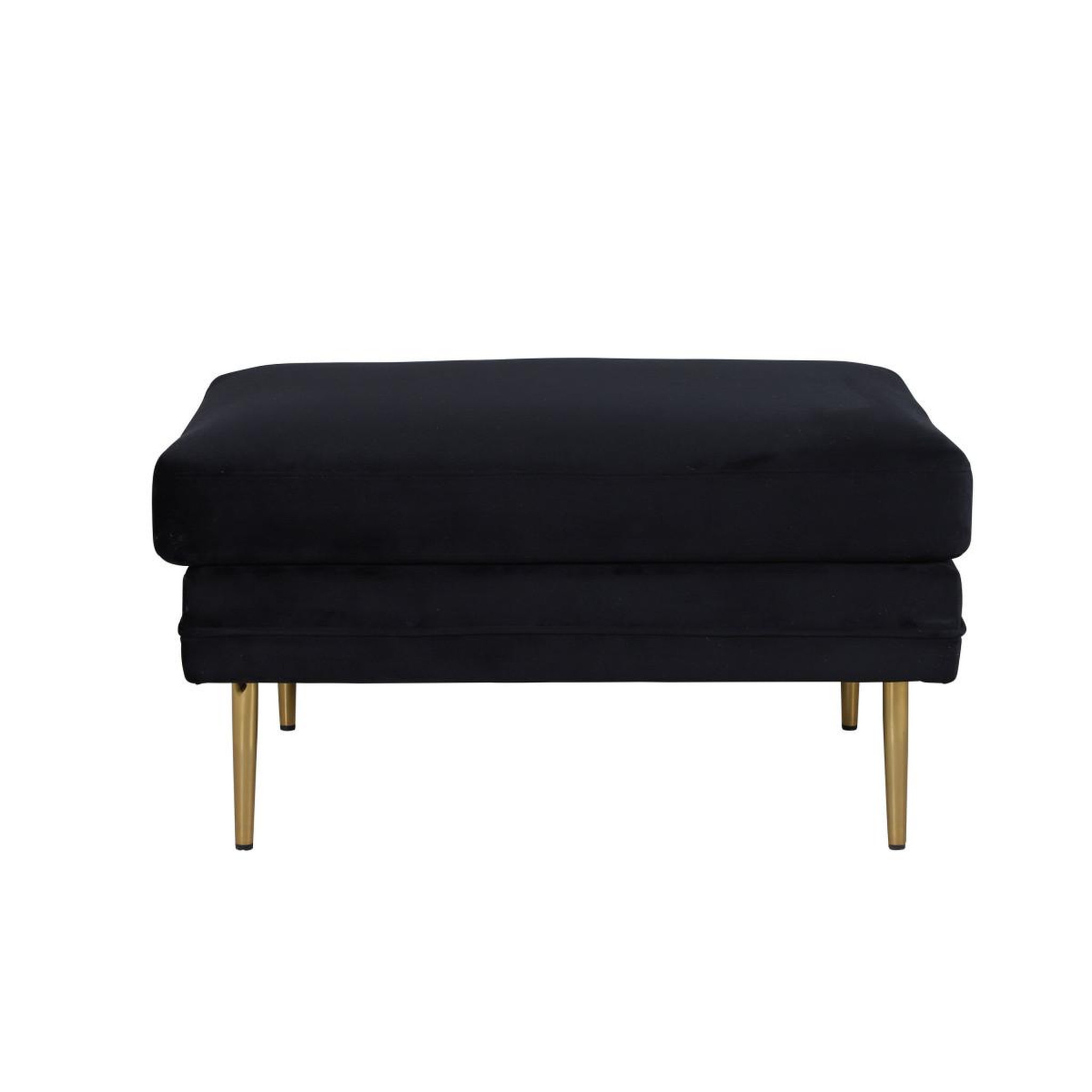Voir la diapositive 2 : Paris Prix Pouf design en velours  boom  90cm noir