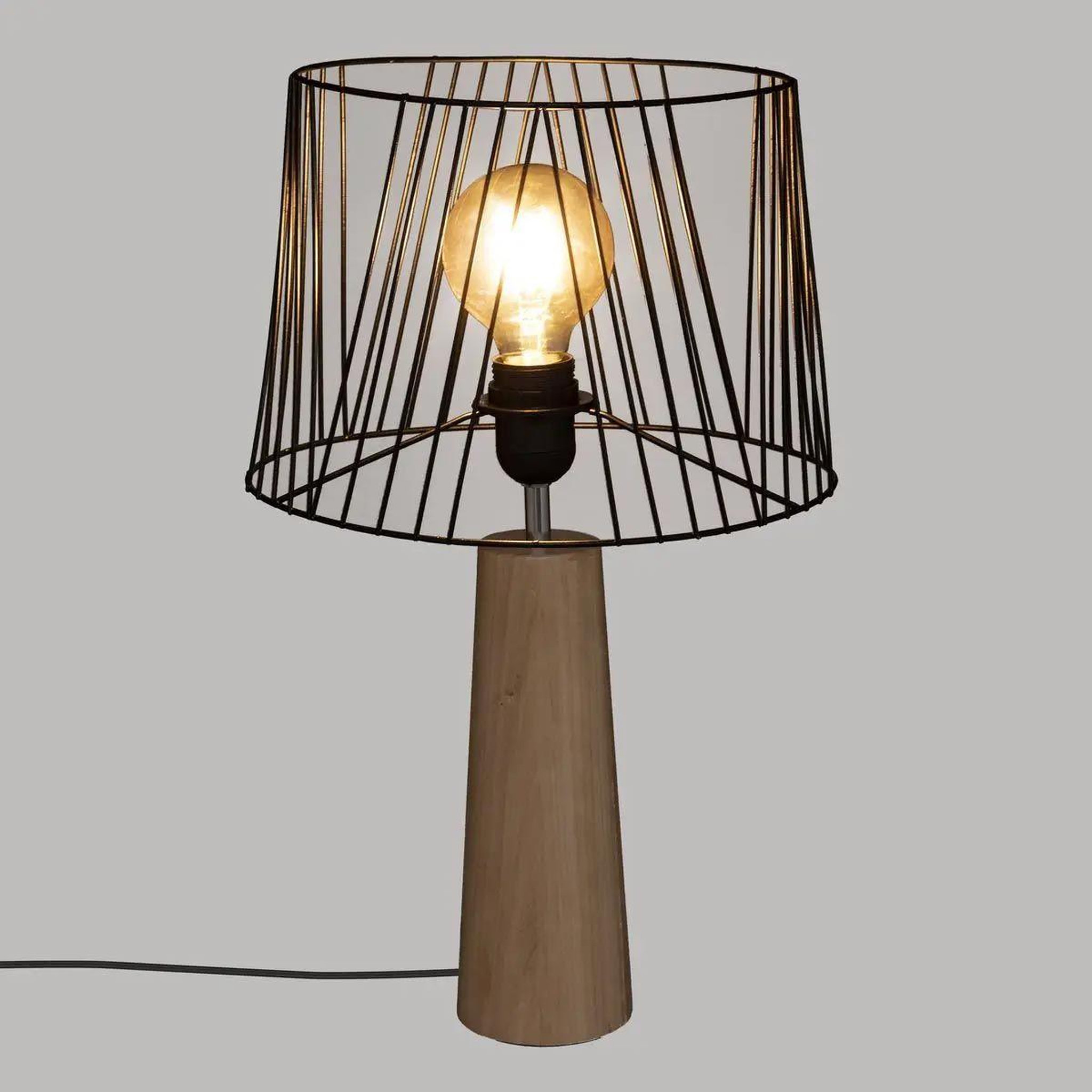 Voir la diapositive 3 : ATMOSPHERA Lampe à poser design  joe  46cm noir
