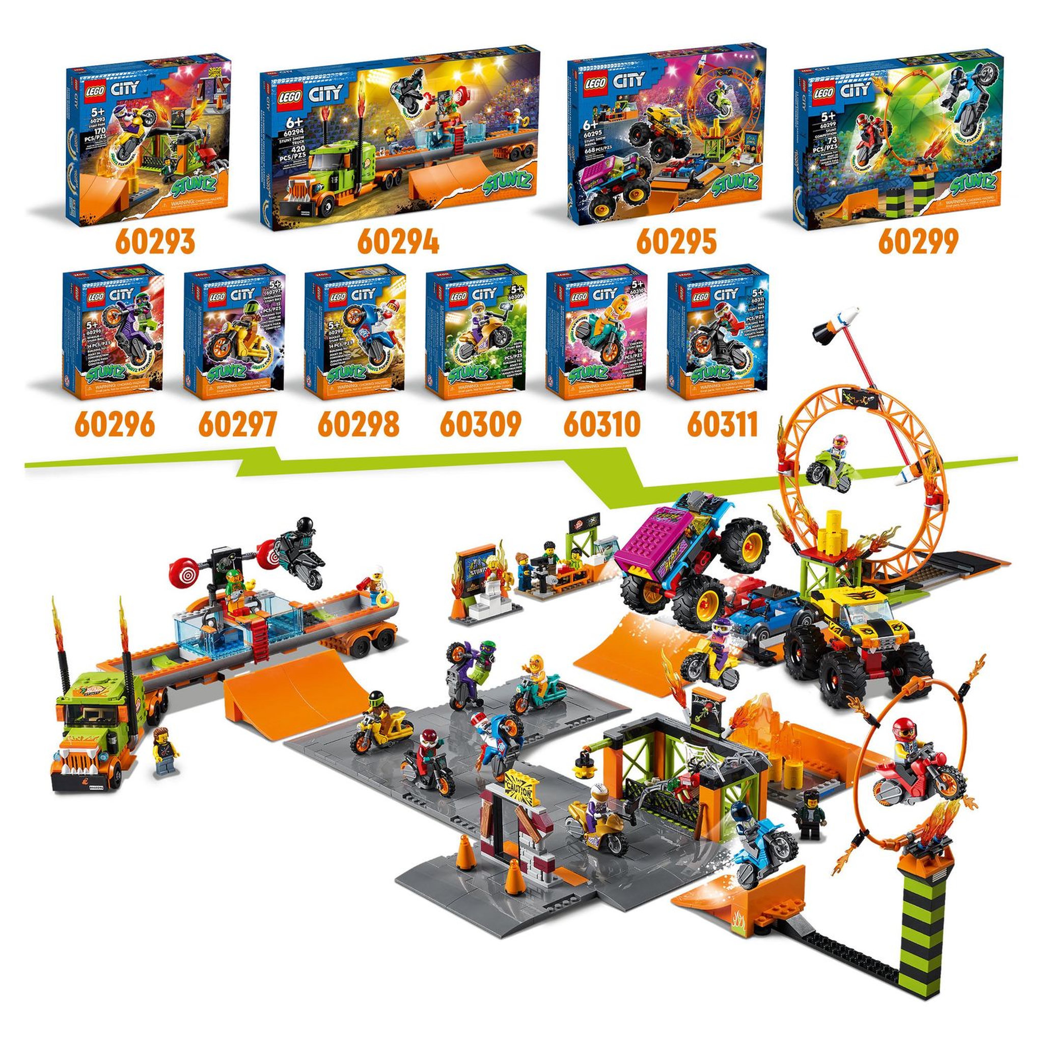 Voir la diapositive 6 : LEGO City 60311 La moto de cascade de Feu