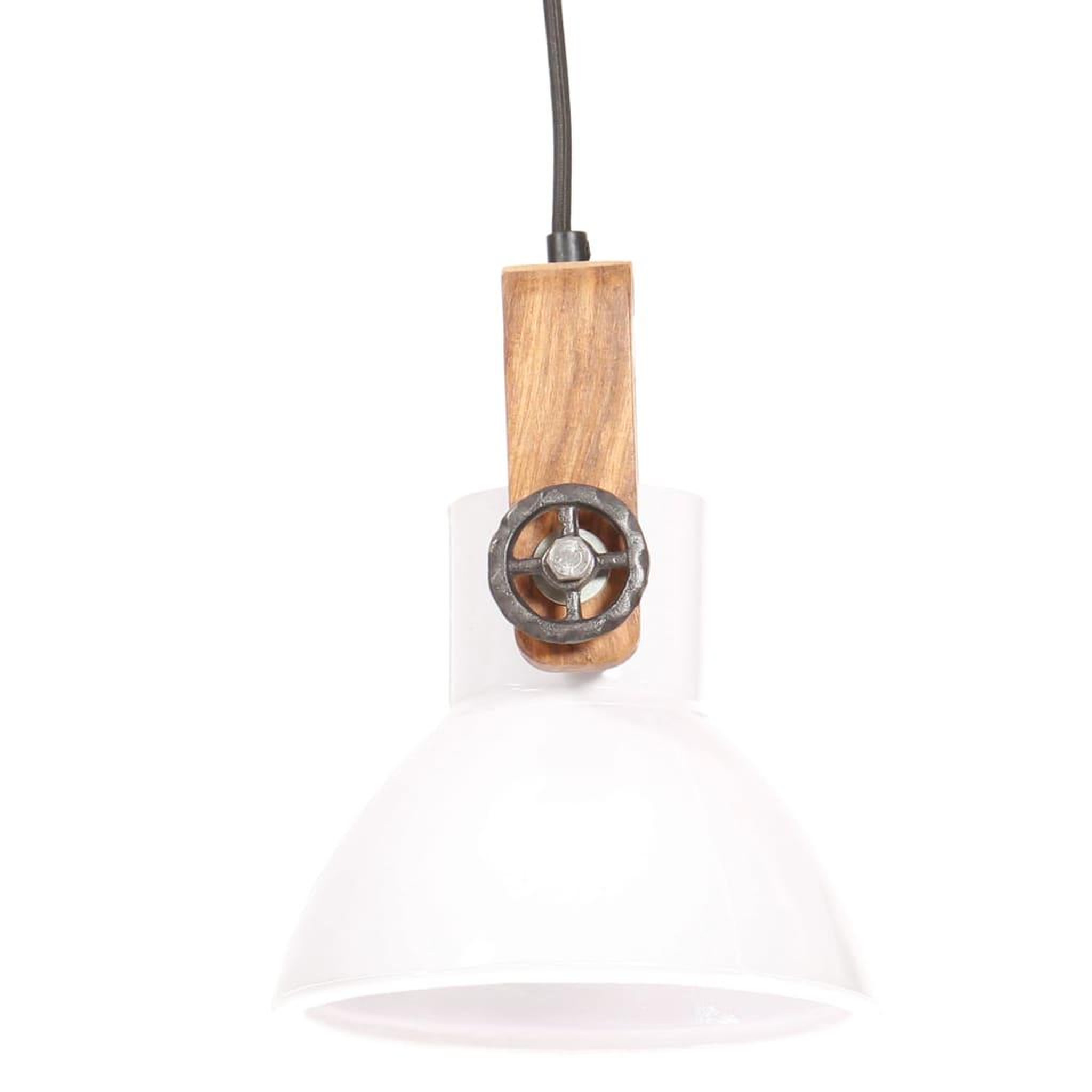 Voir la diapositive 4 : VIDAXL Lampe suspendue industrielle 25 W Blanc Rond 19 cm E27