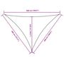 Voir la diapositive 6 : VIDAXL Voile de parasol tissu oxford triangulaire 4x5x5 m