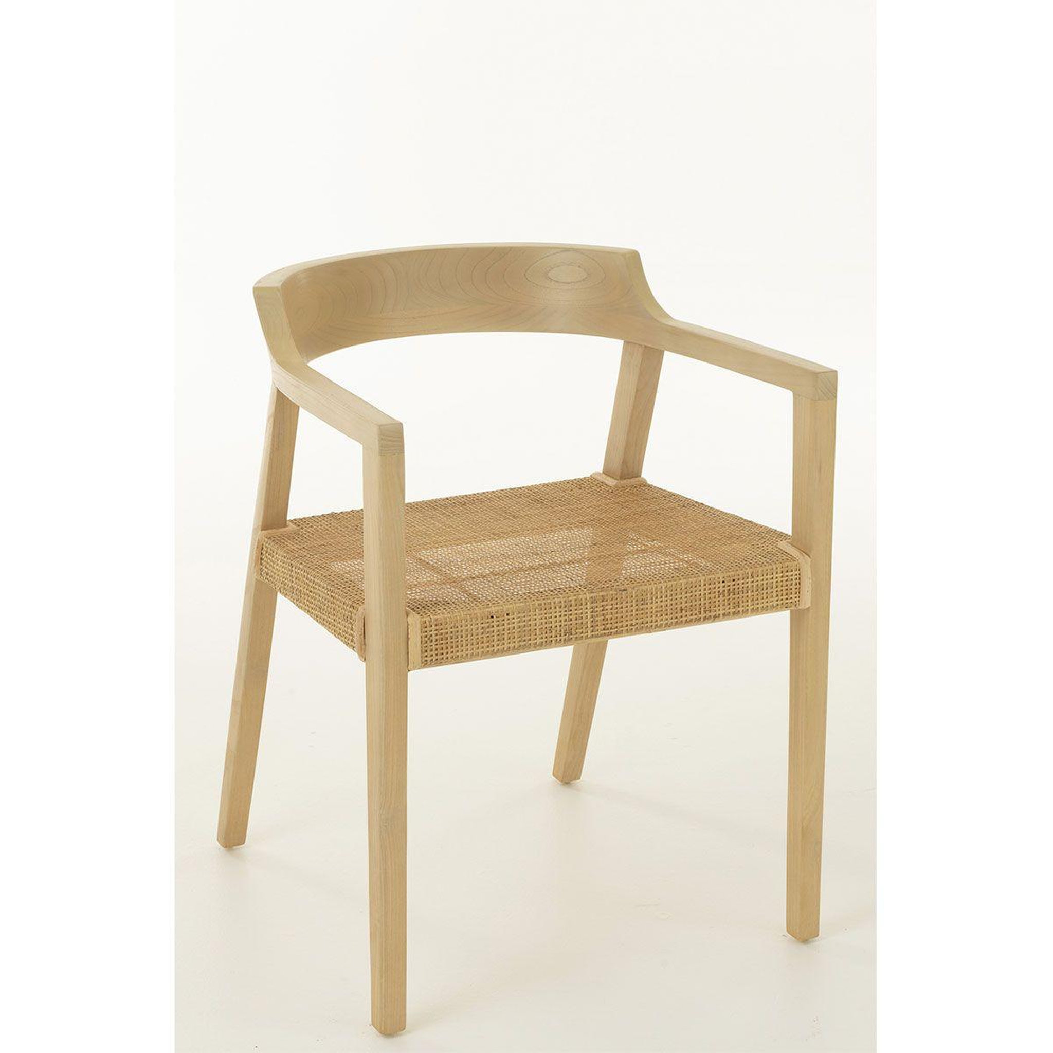 Voir la diapositive 2 : J-LINE Chaise design  sungkai  71cm naturel
