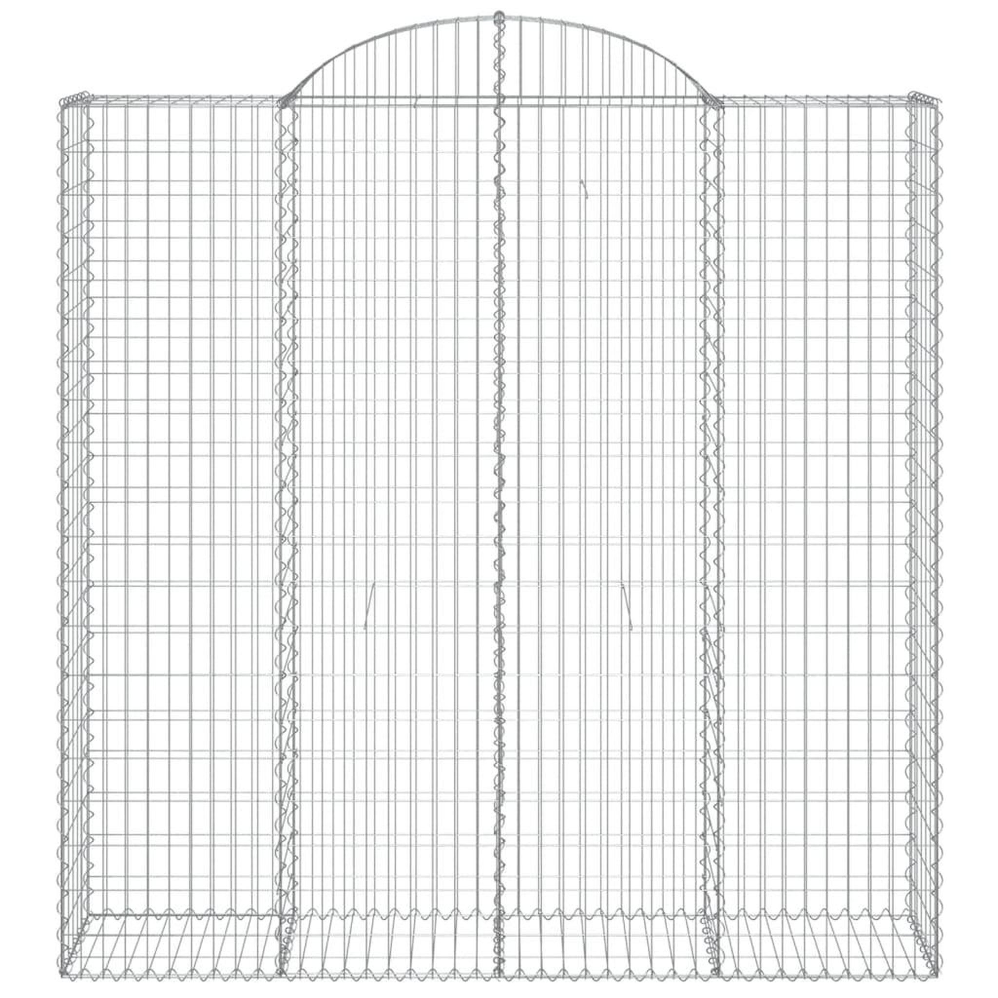 Voir la diapositive 3 : VIDAXL Panier de gabions arque 200x50x200/220 cm Fer galvanise