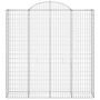 Voir la diapositive 3 : VIDAXL Panier de gabions arque 200x50x200/220 cm Fer galvanise