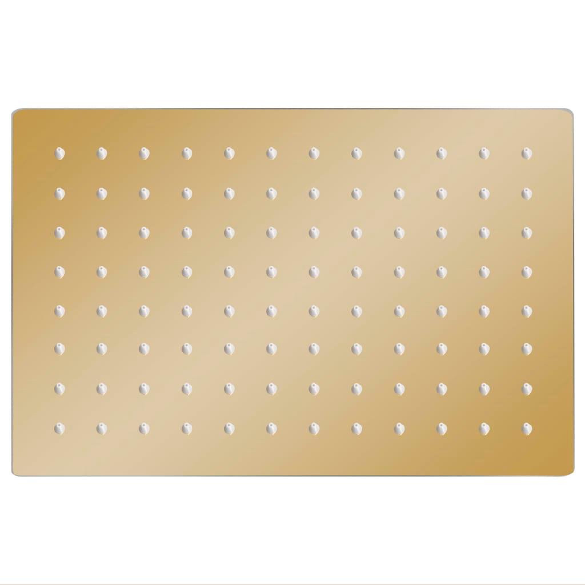 Voir la diapositive 2 : VIDAXL Pomme de douche pluie Inox 30x20 cm Rectangulaire Dore
