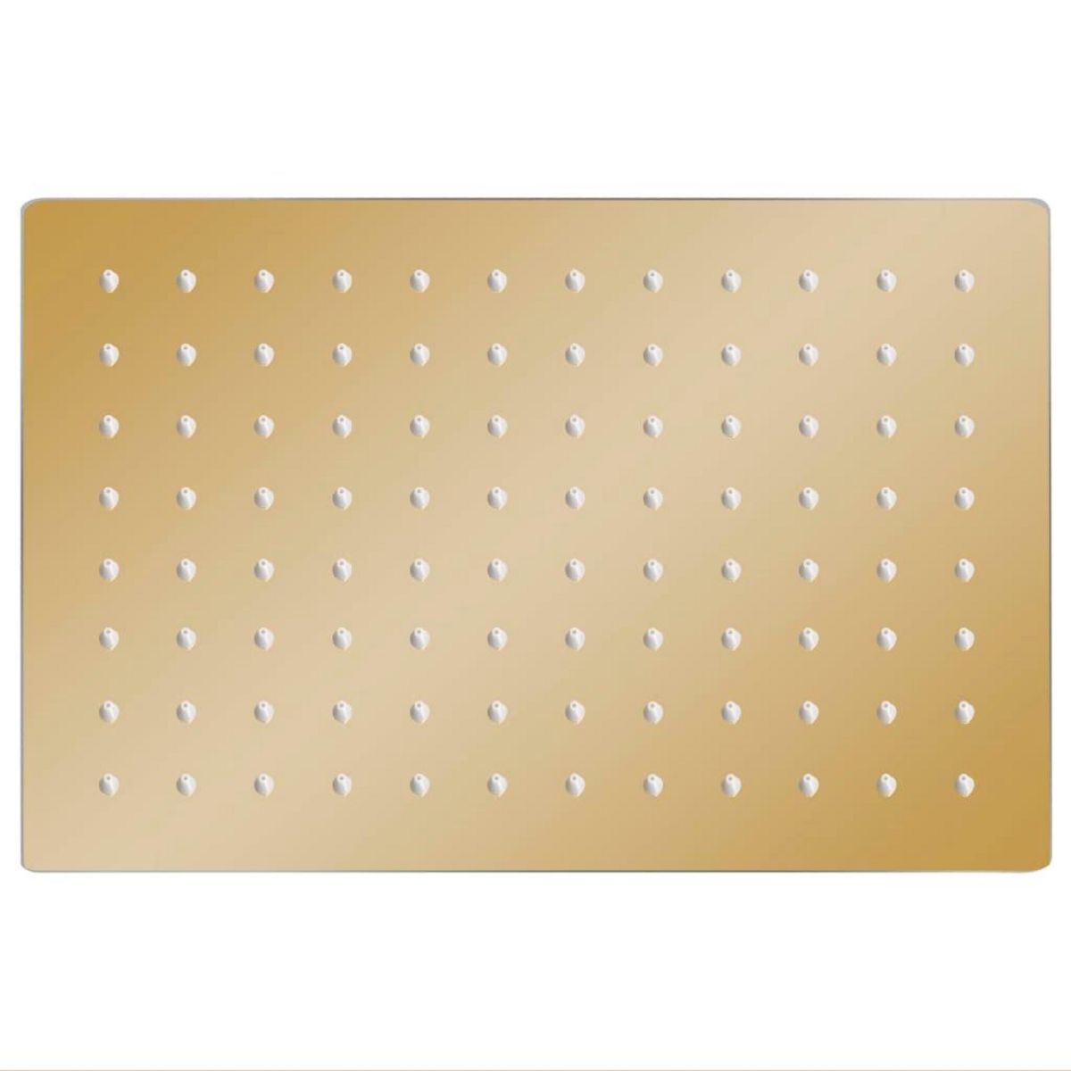 VIDAXL Pomme de douche pluie Inox 30x20 cm Rectangulaire Dore