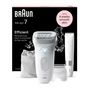 Voir la diapositive 2 : BRAUN Épilateur électrique - BRAUN - Silk-épil 7 - Épilation Facile - Peau douce longue durée - 7-441 - Blanc / Argent