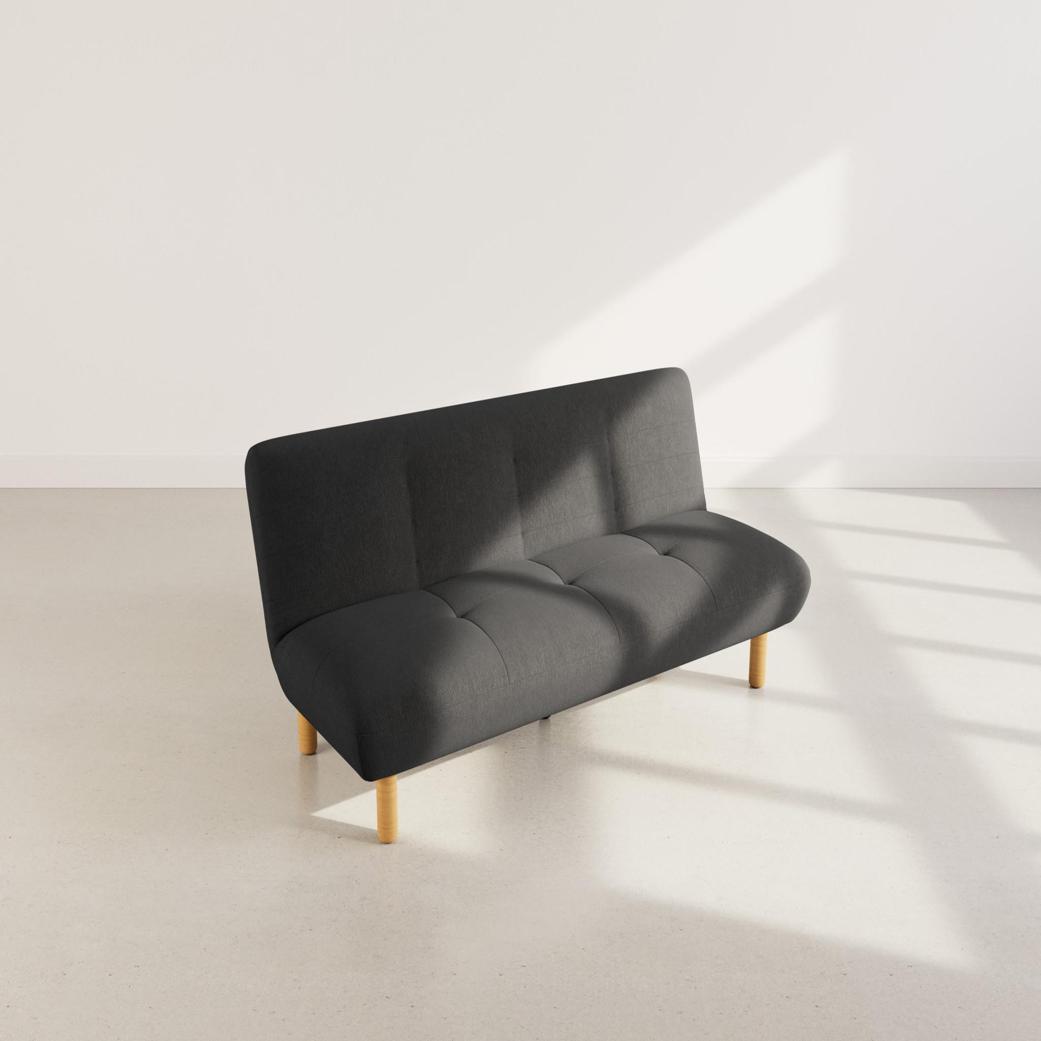 Voir la diapositive 6 : BEST MOBILIER Soan - banquette 2 places convertible clic-clac en velours texturé