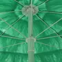 VIDAXL Parasol de plage Hawaii Vert 240 cm